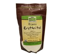 Organic Erythritol Real Food, Now Foods (454g)