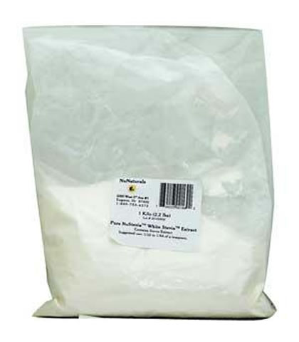 White Stevia Extract, NuNaturals (1 Kilo) - Click Image to Close