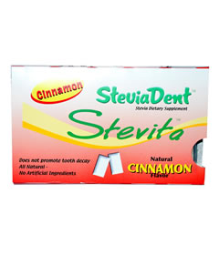 Cinnamon SteviaDent Gum, Stevita 12 Pieces