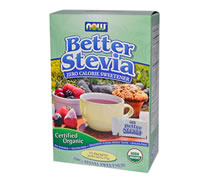Organic Stevia Sweetener, Now Foods 75 Packets