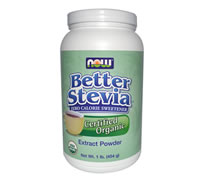 Organic Stevia Extract Powder, Now Foods (454g)